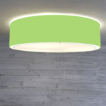 Green Flush Drum Lampshade