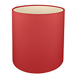A red tall drum lampshade