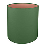D Green Tall Drum An extra large tall drum lampshade in dark green with copper lining