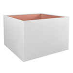 White Square White square lampshade with white lining