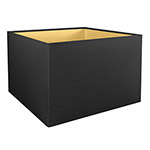 Black Square Black square lampshade with Gold lining