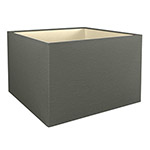 A bespoke square lampshade made with your choice of lining colours