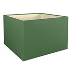 Dark Green Square Dark Green square lampshade with champagne lining