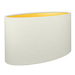 Oval Natural and Gold A natural coloured oval lampshade with gold lining