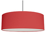 Red XL Drum A Red XL drum lampshade available in sizes upto 120cm wide