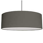 Charcoal grey coloured ex drum pendant lampshade