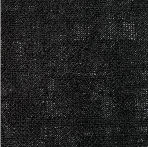 Black hessian fabric lampshade close up texture