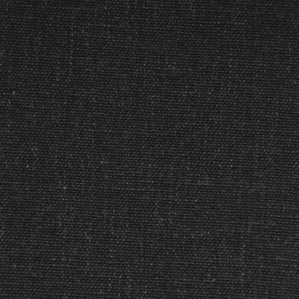 Close up of the black brushed cotton fabric