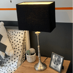 Black rectangle bedside lamp Rectangle Bedside Lampshade.