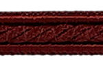 Burgundy coloured rope trim, click to add to your lampshade