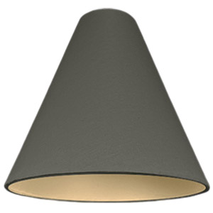 Grey tall cone lampshade