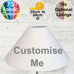 Coolie Lampshade A coolie lampshade made in your choice of size and colour