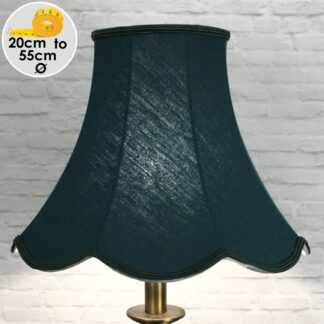 Retro Dark Green Linen Lampshade for Table Lamps