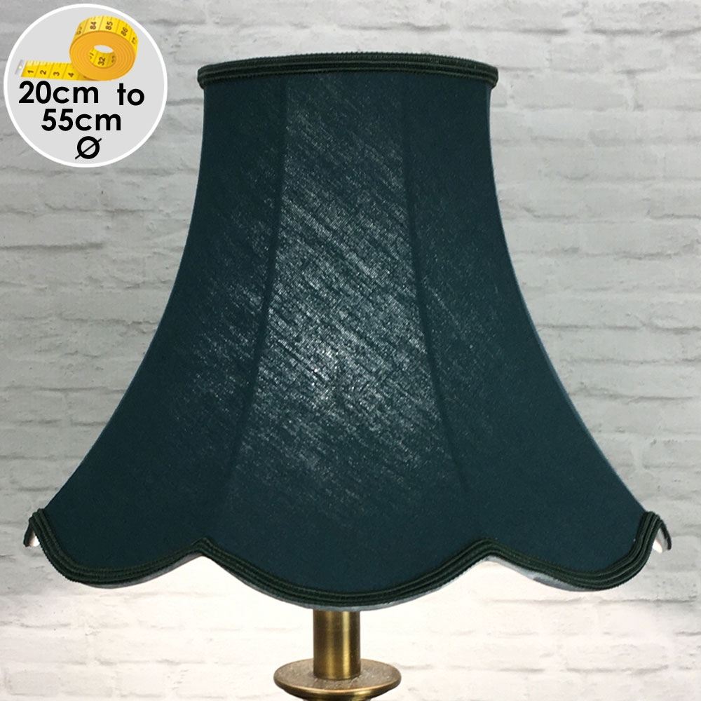 Retro Dark Green Linen Lampshade for Table Lamps