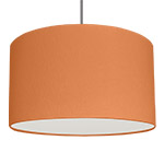 Pumpkin Cylinder An orange cylindrical drum pendant lampshade