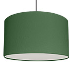 A green pendant drum lampshade