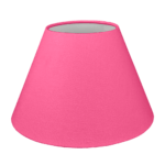 Hot Pink Plain Cotton Outer Fabric on Empire Lampshade