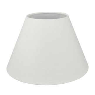 White Plain Cotton Outer Fabric on Empire Lampshade