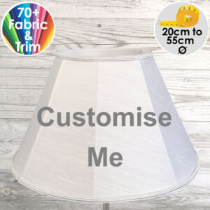 Empire Shade Builder A retro empirestandard lampshade that can be customised with your choice of fabric and trim