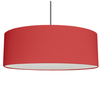 Vibrant Red brushed cotton shown on this Extra Large Drum Lampshade with diffuser