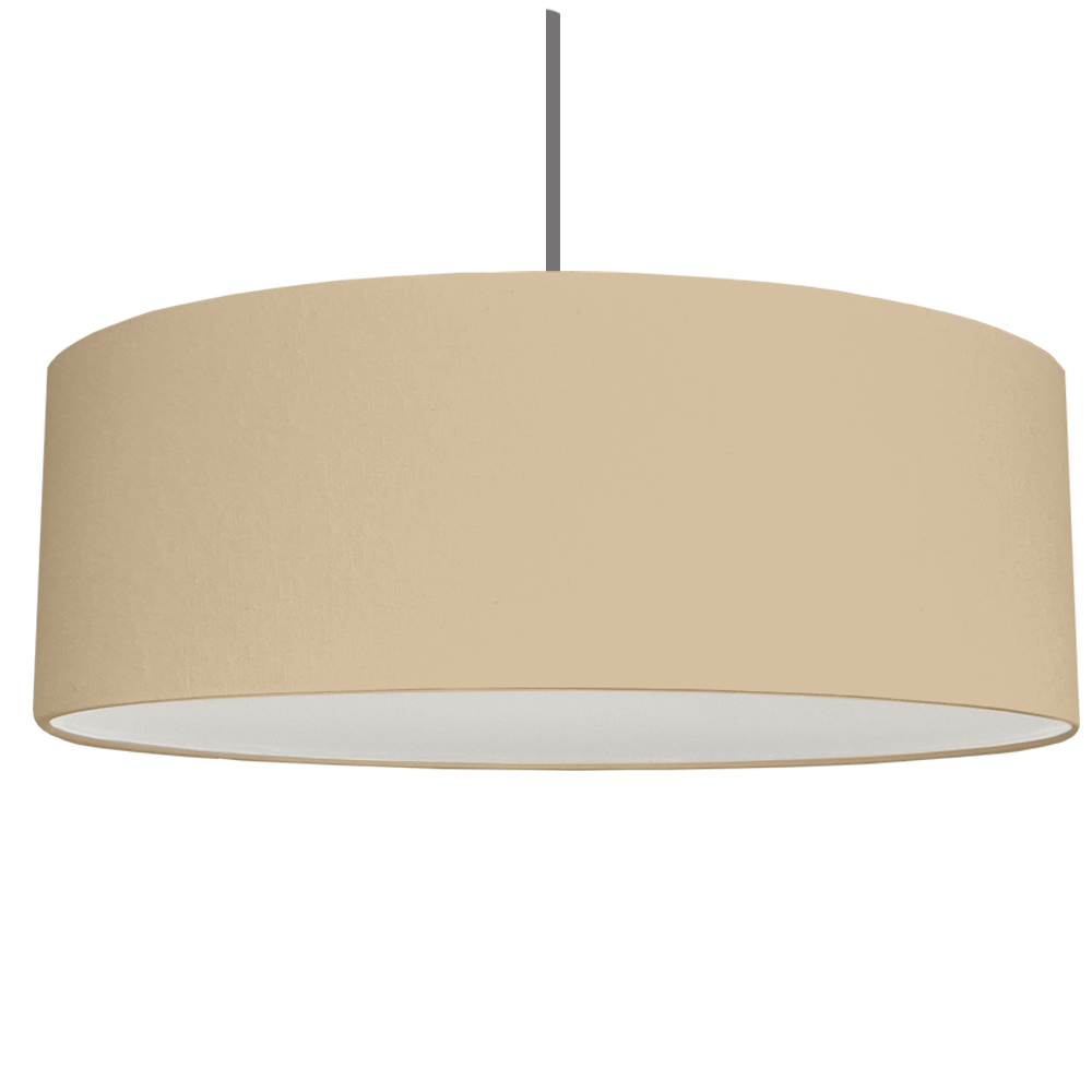 Taupe Brushed Cotton fabric to create this Extra Large Drum Lightshade