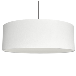 Extra Large Drum Lightshade in our White brushed cotton