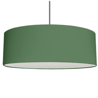 Extra Large Drum Lampshade in a classic Dark Green brushed cotton