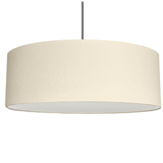 Extra Large Drum Lampshade in Cream brushed cotton with diffuser