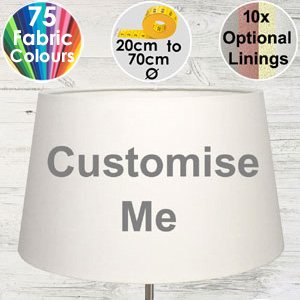 French Drum Light Shade Click to customise our French drum lampshade with your choice of size and colour