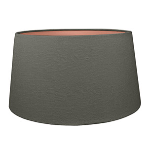 Grey french drum lampshade
