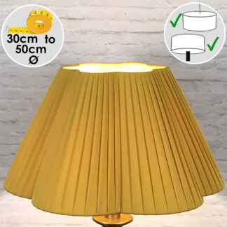 Gold daisy pleated scallop Lampshade