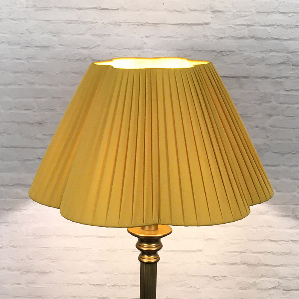 Gold Daisy Pleated Lampshade