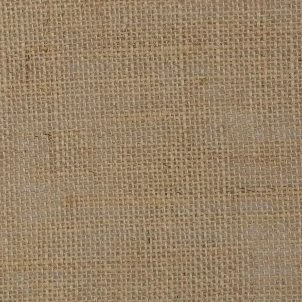 Natural hessian fabric lampshade close up texture