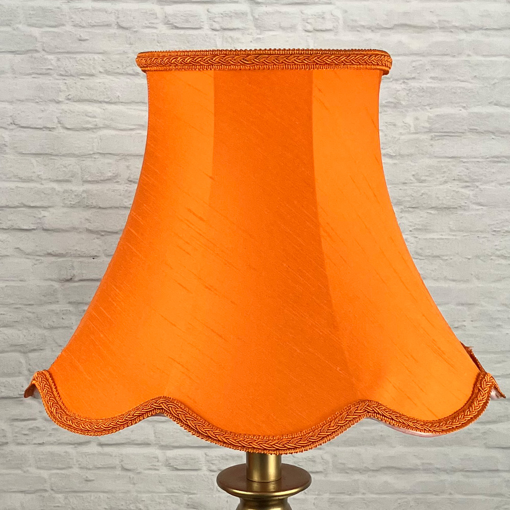 Retro Orange Lampshade for Standard Lamp switched off