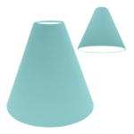 Aqua Plain Cotton for Cone Lampshade