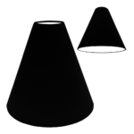 Black Plain Cotton for Cone Lampshade