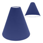 Cobalt Plain Cotton for Cone Lampshade
