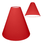 Red Plain Cotton for Cone Lampshade