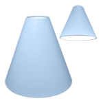 Sky Blue Plain Cotton for Cone Lampshade