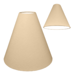 Taupe Plain Cotton for Cone Lampshade