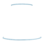 Pale Blue rope shown on the bowed empire lampshade builder