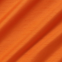 Orange faux silk dupion swatch