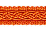 Pumpkin coloured Plait trim for the top and bottom edge of your lampshade