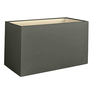 Rectangular lampshade in grey