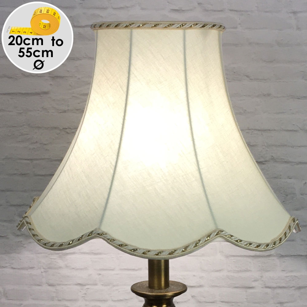 Retro Cream Linen Lampshade for Table Lamps