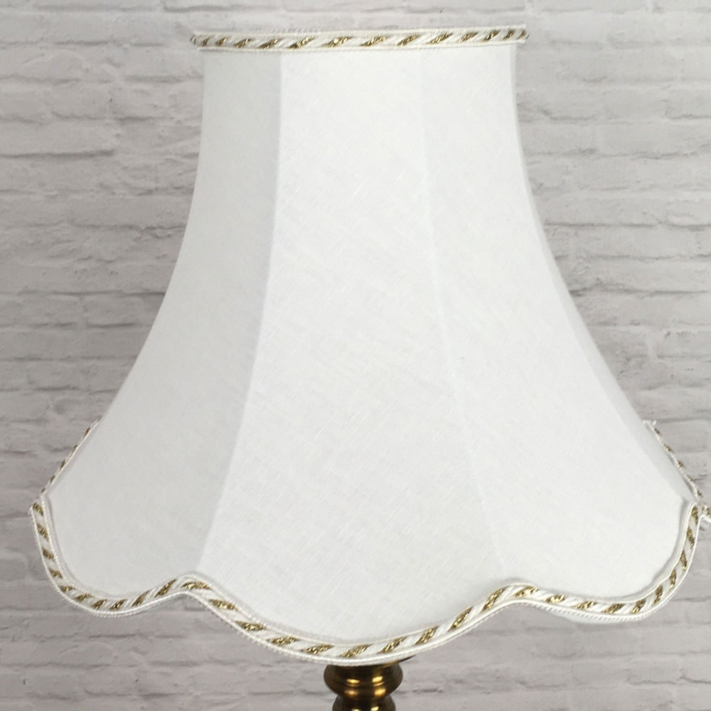 Traditional White Lampshade for Floor Lamp turned off