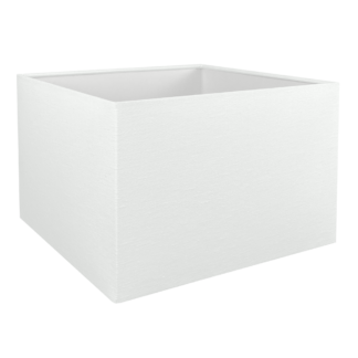 White Plain Cotton Outer Fabric on Square Lampshade