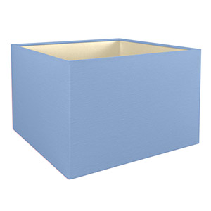 Blue Square Blue square lampshade with Champagne lining
