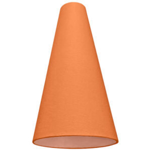 Orange tall cone Vibrant orange tall cone lampshade for table and standard lamps