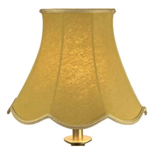 Gold scalloped bowed empire Gold vintage style lampshade with scalloped edge for standard lamps